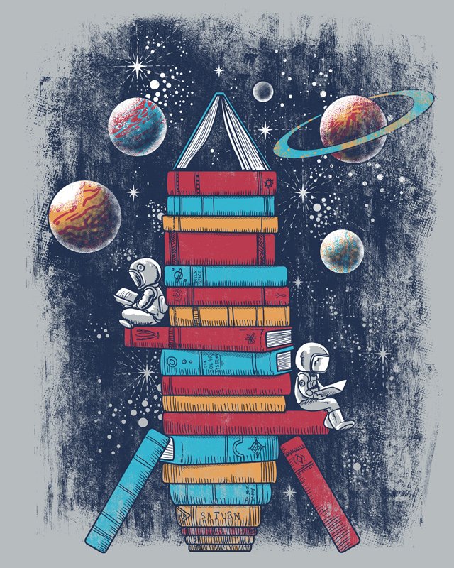 ReadingRainbow's tweet photo. READING is out of this world! 

With a #library of books kids can #GoAnywhereBeAnything! https://t.co/cpk7uJbTgC https://t.co/71ODebzXmw