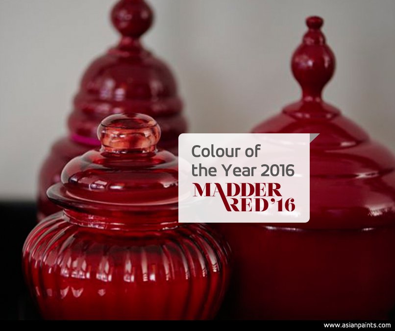 asianpaints's tweet photo. The Colour Of The Year– #Madder Red is here to takes glamour to a totally different level. #ColourNext2016 https://t.co/Nbo1dK4y27