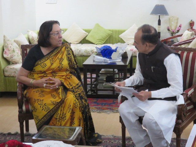 Discussed Haj &amp; Educational empowerment of Minorities of Telangana with its Deputy CM Sh. Mohammad Mahmood Ali.