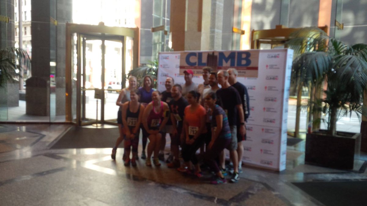 Enterprise_HRIS's tweet photo. #masterthemet #fightforairclimb2016 Team EHI Steppin Up to the Top! 
40 flights of stairs #americanlungassociation https://t.co/63VxSmsscP