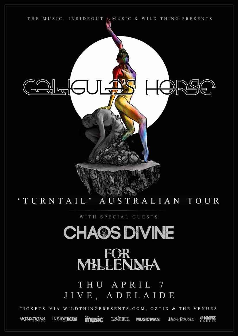 ChaosDivine's tweet photo. @CaligulasHorse #Turntail Tour kicks off this Thursday in #Adelaide https://t.co/JoxmPukWT0