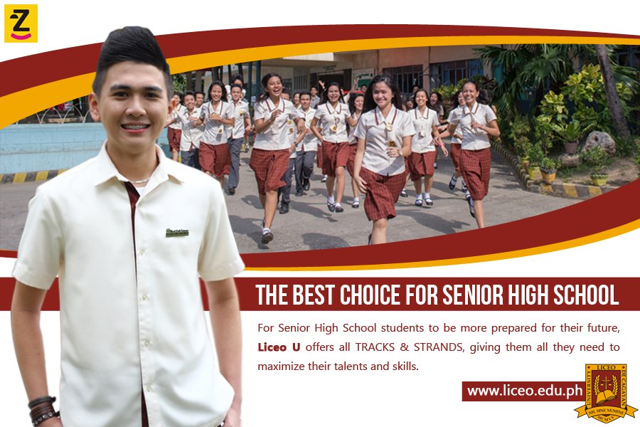 LiceoU's tweet photo. Liceo U offers all TRACKS &amp; STRANDS for Senior High School.Liceo will help you to be more equipped for the future. https://t.co/gCpYVUvB73