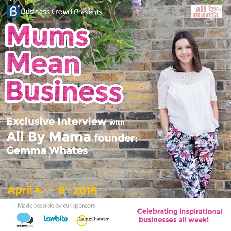 crowdpromote's tweet image. SPOTLIGHT: Gemma Whates @allbymama talks about her life as a working mum ow.ly/10eV9I 

#MumsMeanBusiness
