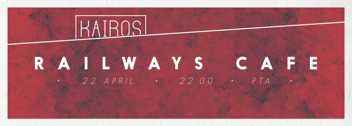 KairosbandSA's tweet photo. Kairos Live @RailwaysCafe05 . 22 April . 22:00 . PTA . #music  #ptown #southafrica #KairosSA
https://t.co/EPeBtnb55w https://t.co/W97XoOMyGF