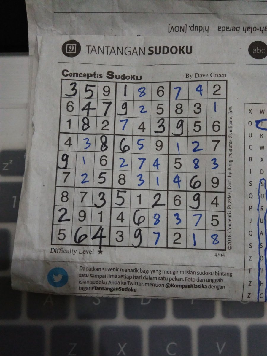 421sarkoZi's tweet photo. @KompasKlasika #TantanganSudoku https://t.co/WgUF9UryPY