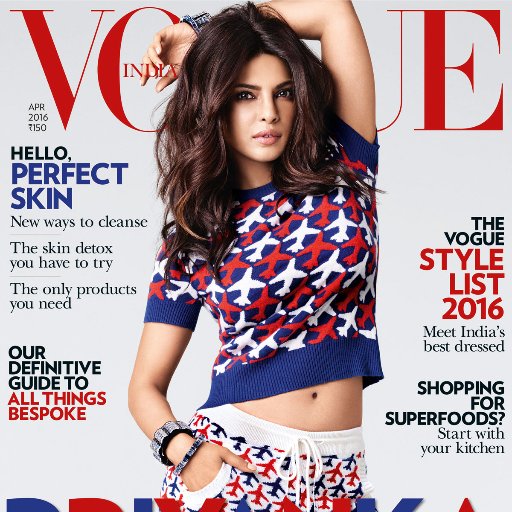 axnasia's tweet photo. Gracing the cover of @VOGUEIndia is none other than @priyankachopra! Catch her on #AXNQuantico tonight! ;) https://t.co/hsSjcxuHDy