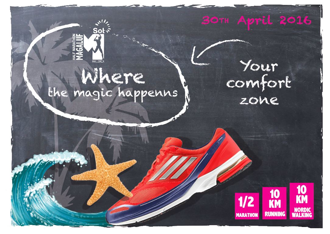 SolMagaluf's tweet photo. ¿Aún sigues en tu zona de confort? Da tus primeras zancadas para salir de ella en Sol Half Marathon Magaluf! https://t.co/2ES2tzSowm