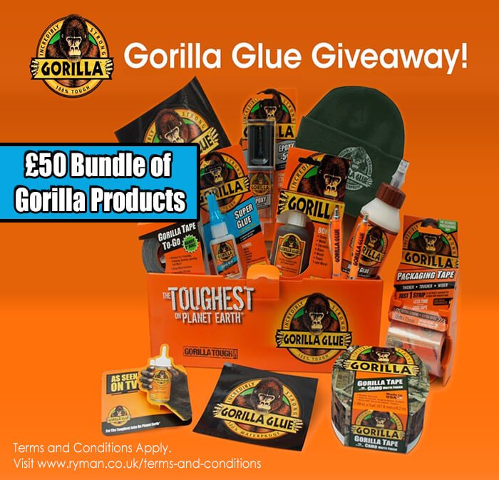 RymanStationery's tweet photo. RT to be in with a chance to #win 1  of 2 £50 worth of Gorilla Products. #competition ends Sunday 10th April. https://t.co/vWtJFXMZXV