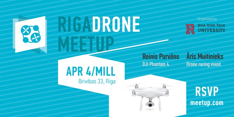 RigaHighTech's tweet photo. Meet DJI Phantom 4 &amp; @aerones_com tonight @ Riga Drone Meetup @MillRiga 7PM RSVP: https://t.co/tRtNyYNitF https://t.co/xYxXQqqPxL