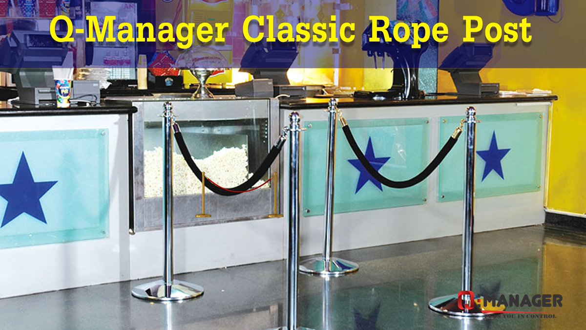 QManagerIndia's tweet photo. Q-Manager Classic Rope Post is exclusively designed to meet high standards of quality..#QueueBarrier #RopePosts https://t.co/Zby5RVyQr5