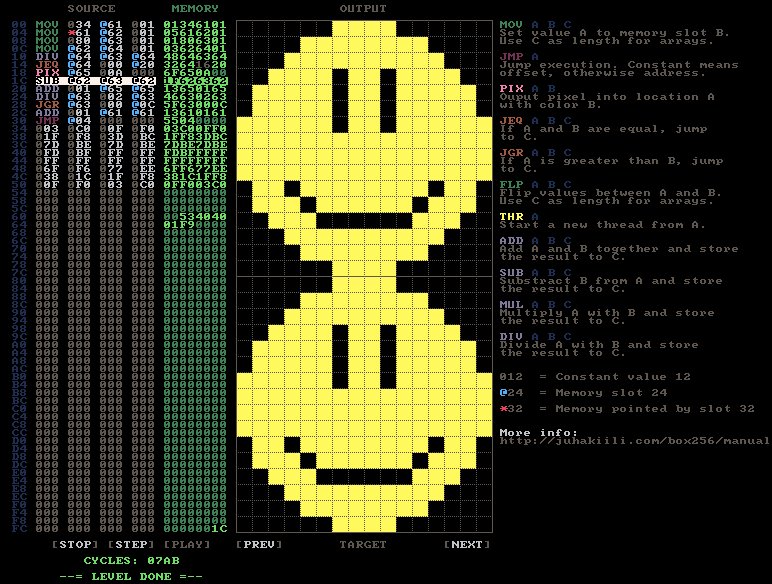 xcorewar's tweet image. BOX-256: write the short, fast assembly code to display an image matching a template programminggames.org/BOX-256.ashx #BOX256