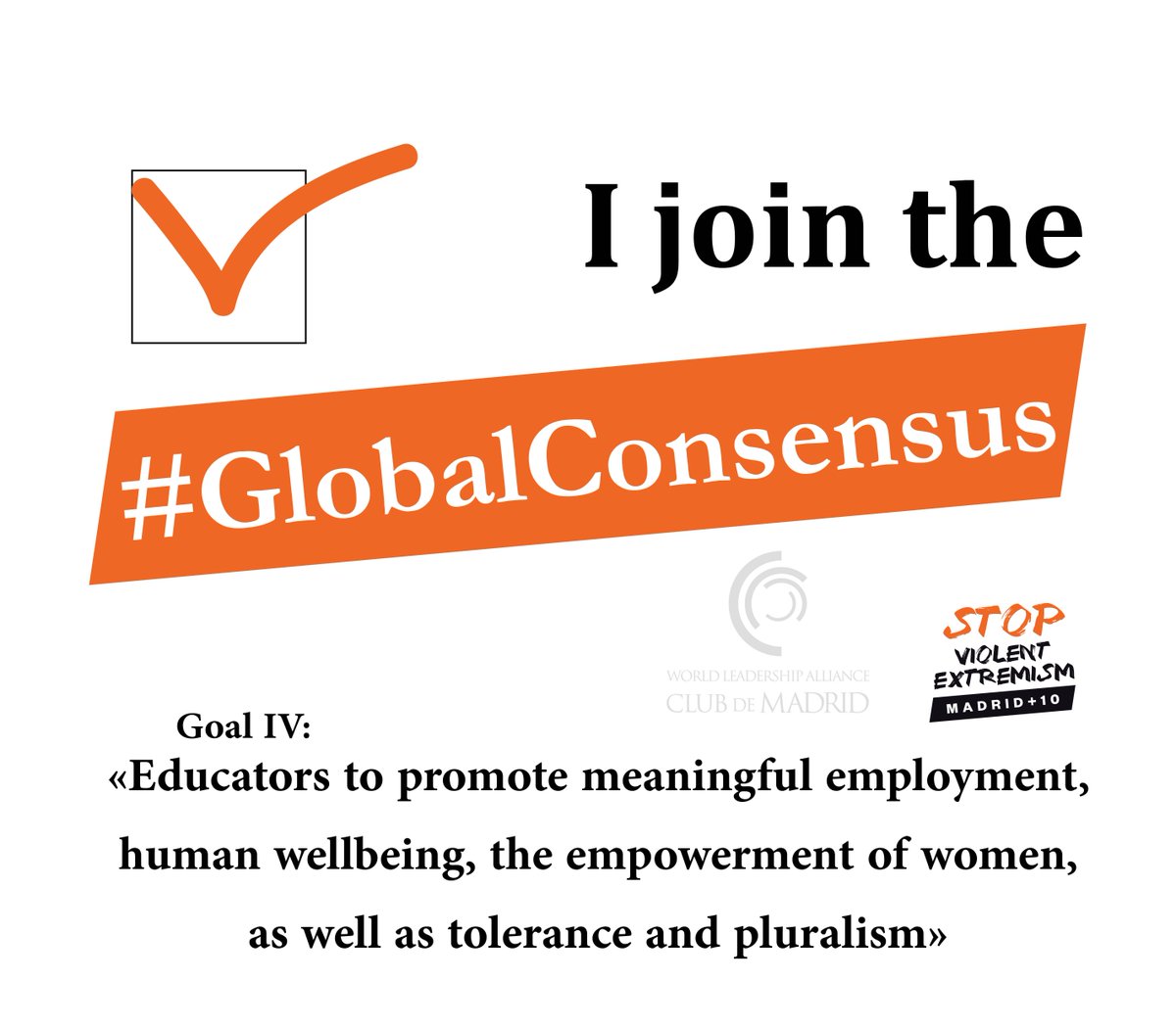 This week, Goal IV to stop violent extremism! #Globalconsensus #CVE Join us! stoppingviolentextremism.org/global-consens…