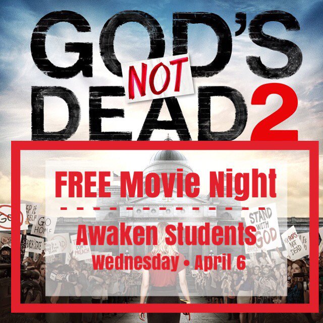 DaviMBrooks's tweet photo. https://t.co/FFYow0eyiX
This coming Wednesday!! Visit link for all the details. #awakenstudents #godsnotdead https://t.co/FYq4SuuHu5