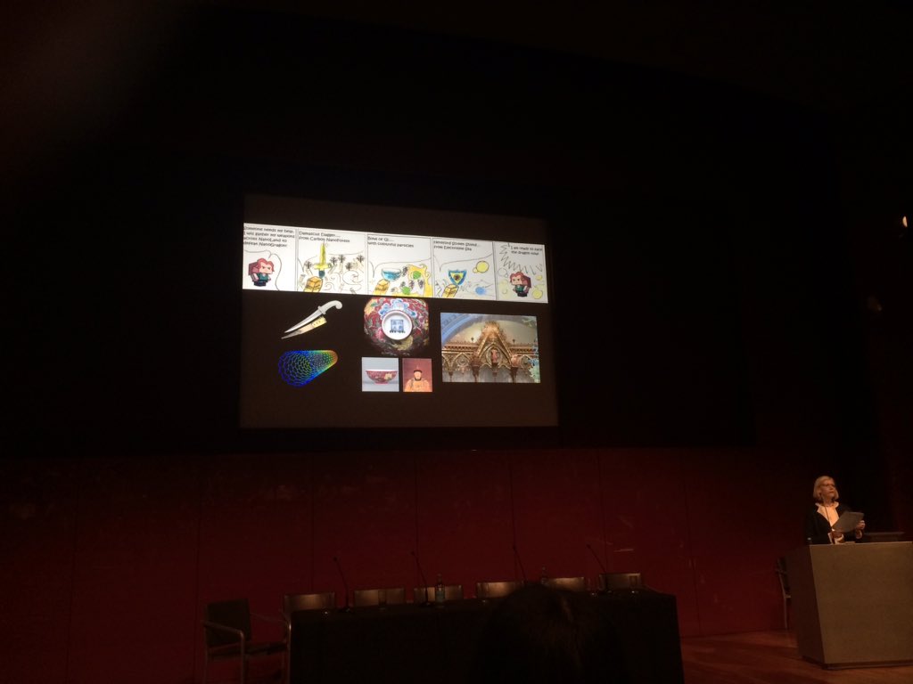 dulearning's tweet image. Great to hear about V&amp;amp;A and ICL project on nanotechnology- science and the arts in harmony. #objectbasedteaching