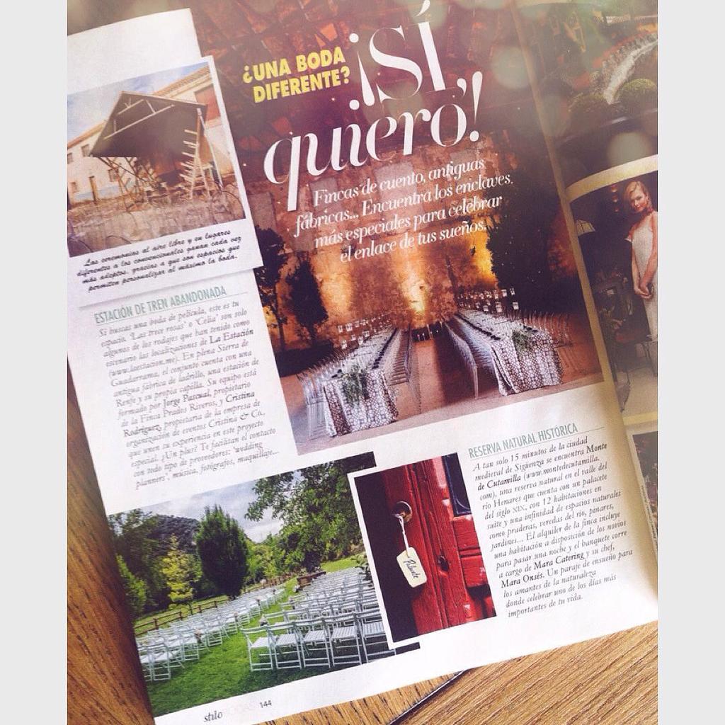 ¡#cutamilla sale este mes en la revista Stilo-Bodas como una de las mejores fincas! ⭐️ Gra… bit.ly/1Yay7kR