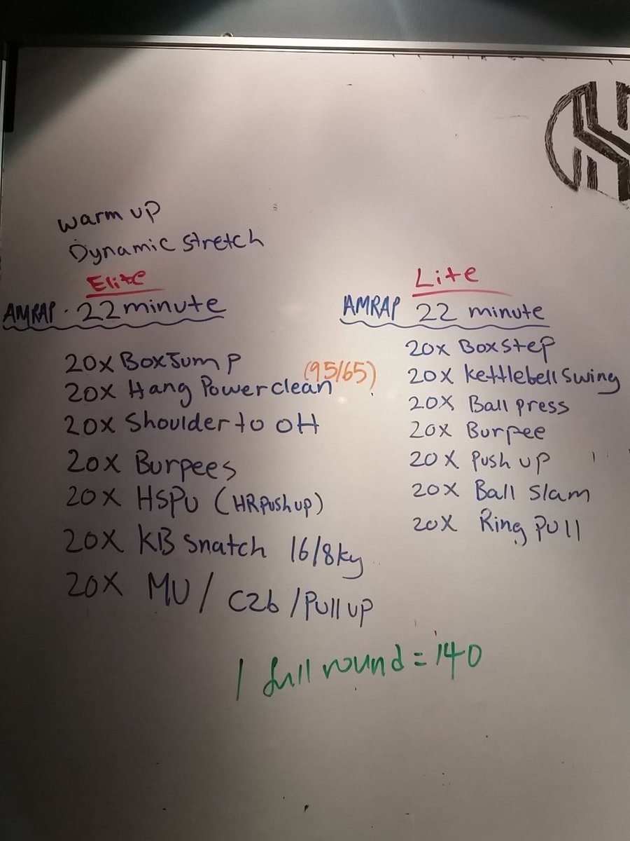 Coolzster's tweet photo. Today on Ruby's workout. #ididnotdietoday #crossfit #workout #isurvived #hybridmovement #AMRAP20 #fuckme https://t.co/bFpqnEouV0