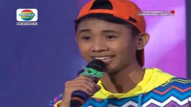 Indosiar's tweet photo. Seru banget nih penampilan @DA3_Rafly, meriah! #DAcademy3 https://t.co/NCtXvOSAVh