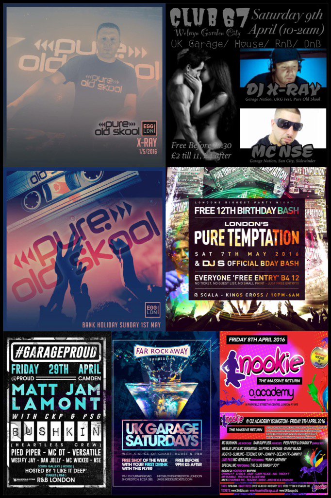 DJXRAY77's tweet image. Few places to catch DJ X-RAY..

@PureOldskool1 
@Egg_Club_London 
@LuissteveRogers 
@PureTemptation1 
@SamSupplier