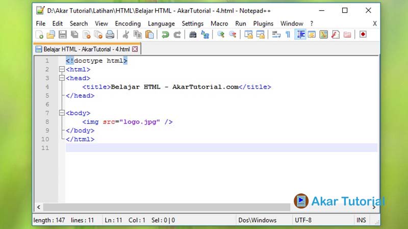 AkarTutorial's tweet image. Beginilah cara menampilkan gambar menggunakan HTML #BelajarHTML akartutorial.com/belajar-html-c…