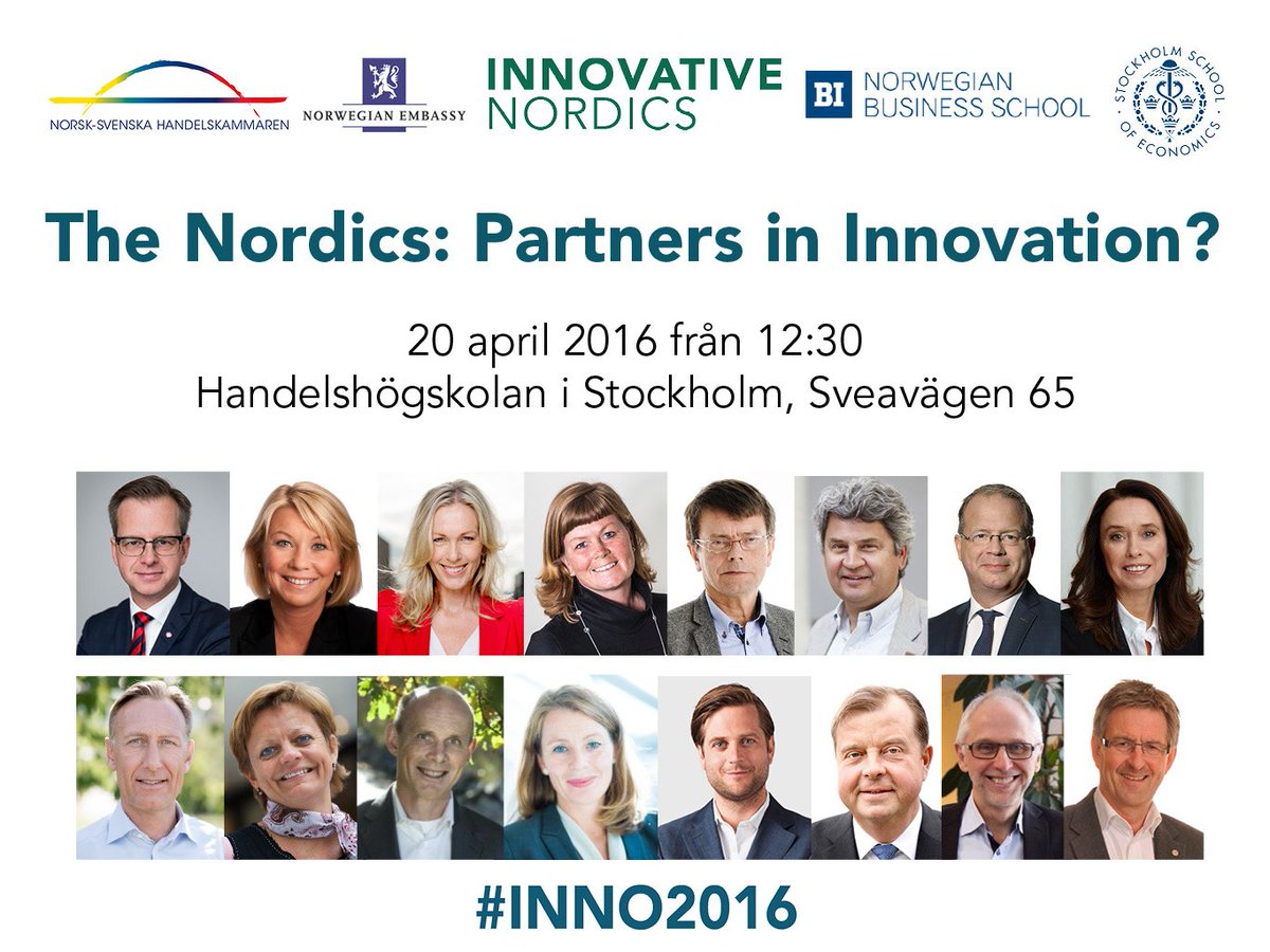 InnovativeNord's tweet photo. With just over two weeks left, it is time to register for our conference 20 April! https://t.co/pAY30yMiDy #inno2016 https://t.co/xL9TgLGAeP