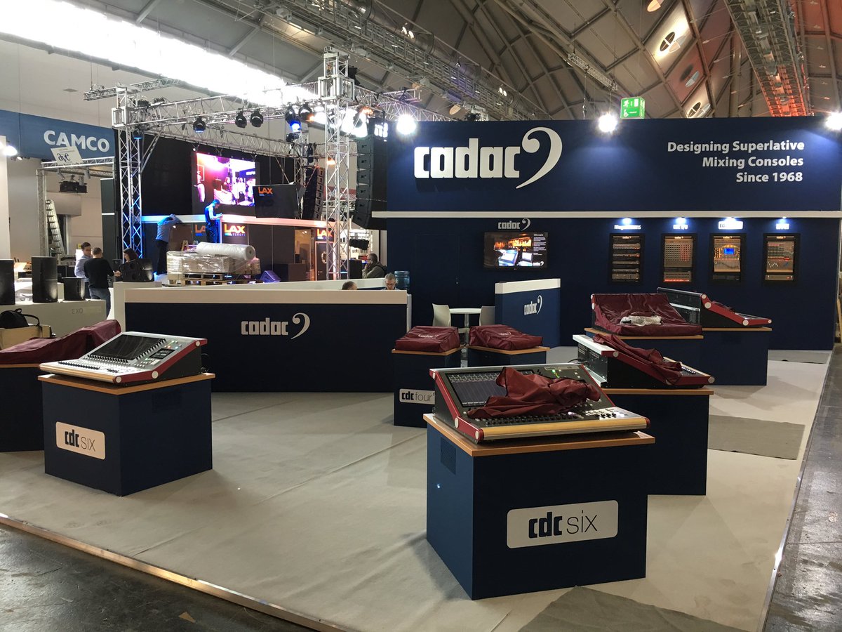 CadacSound's tweet photo. We are nearly ready for the first day of @pls_frankfurt - hall 3.1 booth F37. See you tomorrow! https://t.co/Hy6urPOSaT