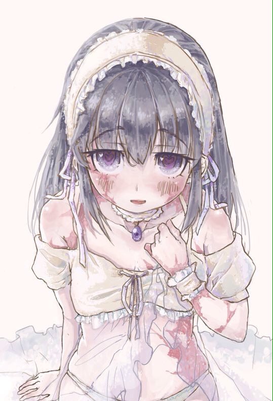 「シルヴィちゃんの薄い部屋着を天使仕様にした #奴隷との生活 」|捨駒のイラスト