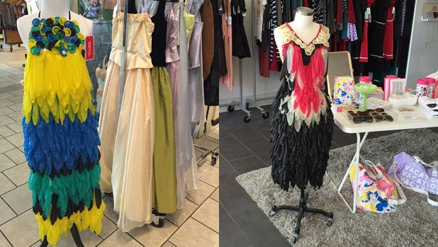 Party dresses made out of #condoms - one way to send #safesex message to teenshttp://ow.ly/10f9TE <a href="/UN4Youth/">UNYouth</a>