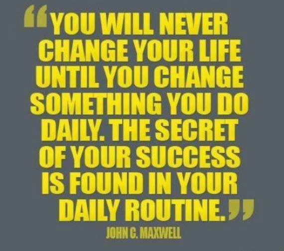 I firmly believe this. Wanting to make a change is never enough- it needs to be a part of what you do- every day.