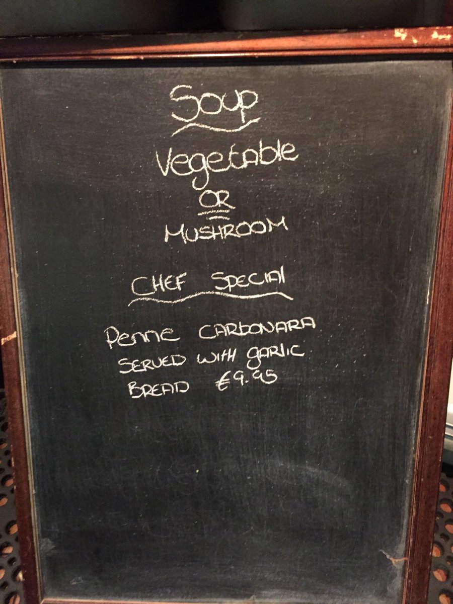GibneysMalahide's tweet photo. Shroom or veg? Today's specials. https://t.co/1dDpKlIqIj