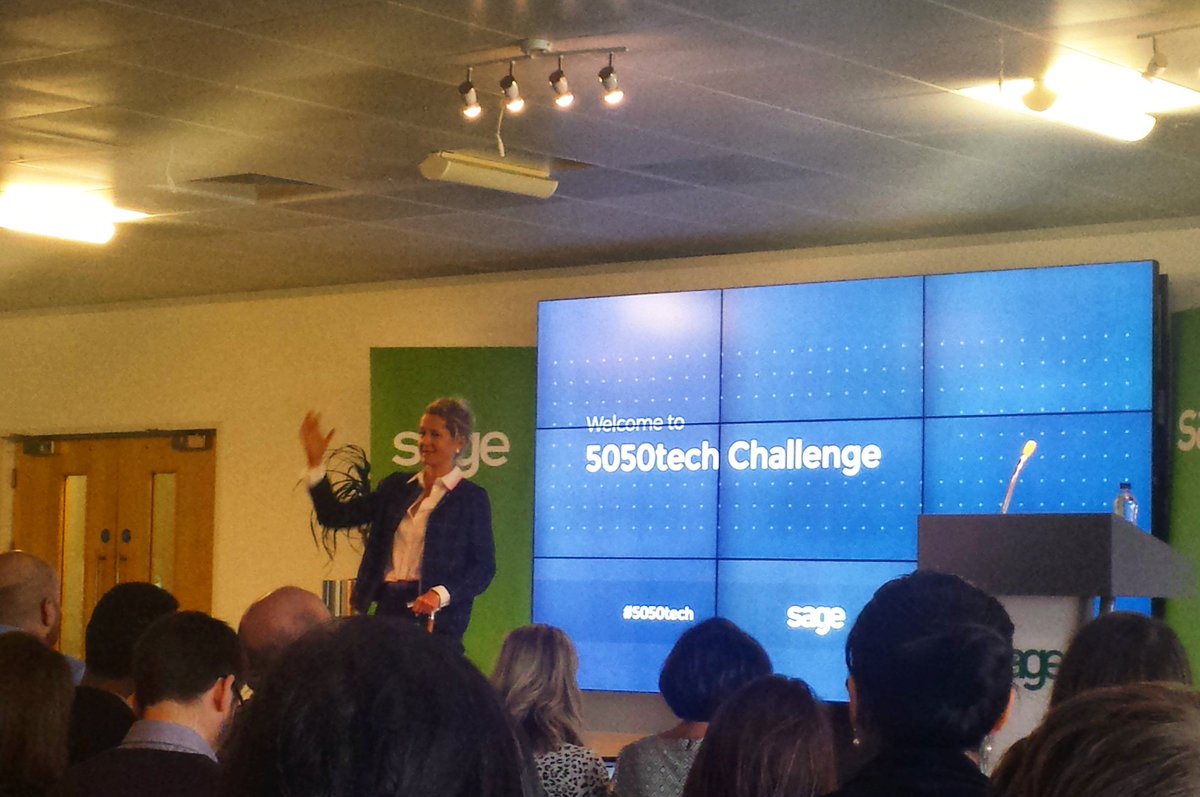 AppPolen's tweet photo. Now we're being highly inspired by the incredible @Marthalanefox  @doteveryoneuk @sageuk #5050tech https://t.co/uGncW8f6vk