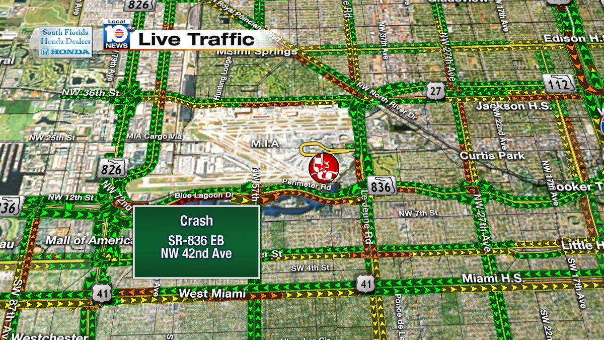 Crash on SR-836 EB and NW 42nd Ave #TRAFFIC #MIAMI https://t.co/5a92chTxgU