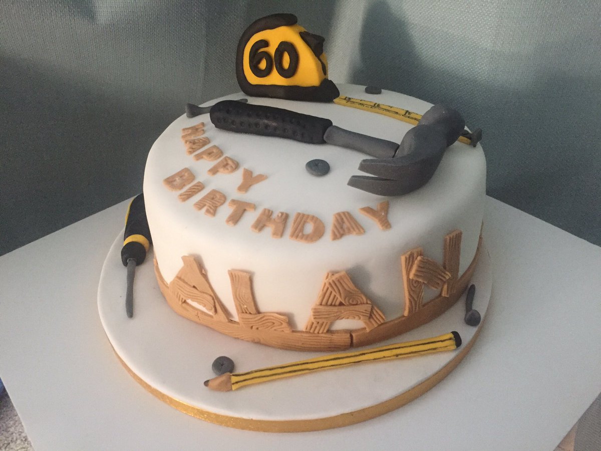 TLRKitchen's tweet image. #60thbirthday cake for a #DIY fan ✏️🔨🍰 #cakes