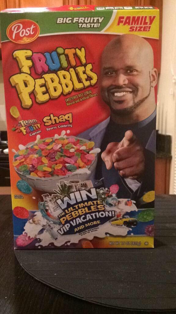WBSchoolStore's tweet photo. Who thinks we should get Fruity Pebbles to sell in the ShaQ? https://t.co/6YguJOIXxQ