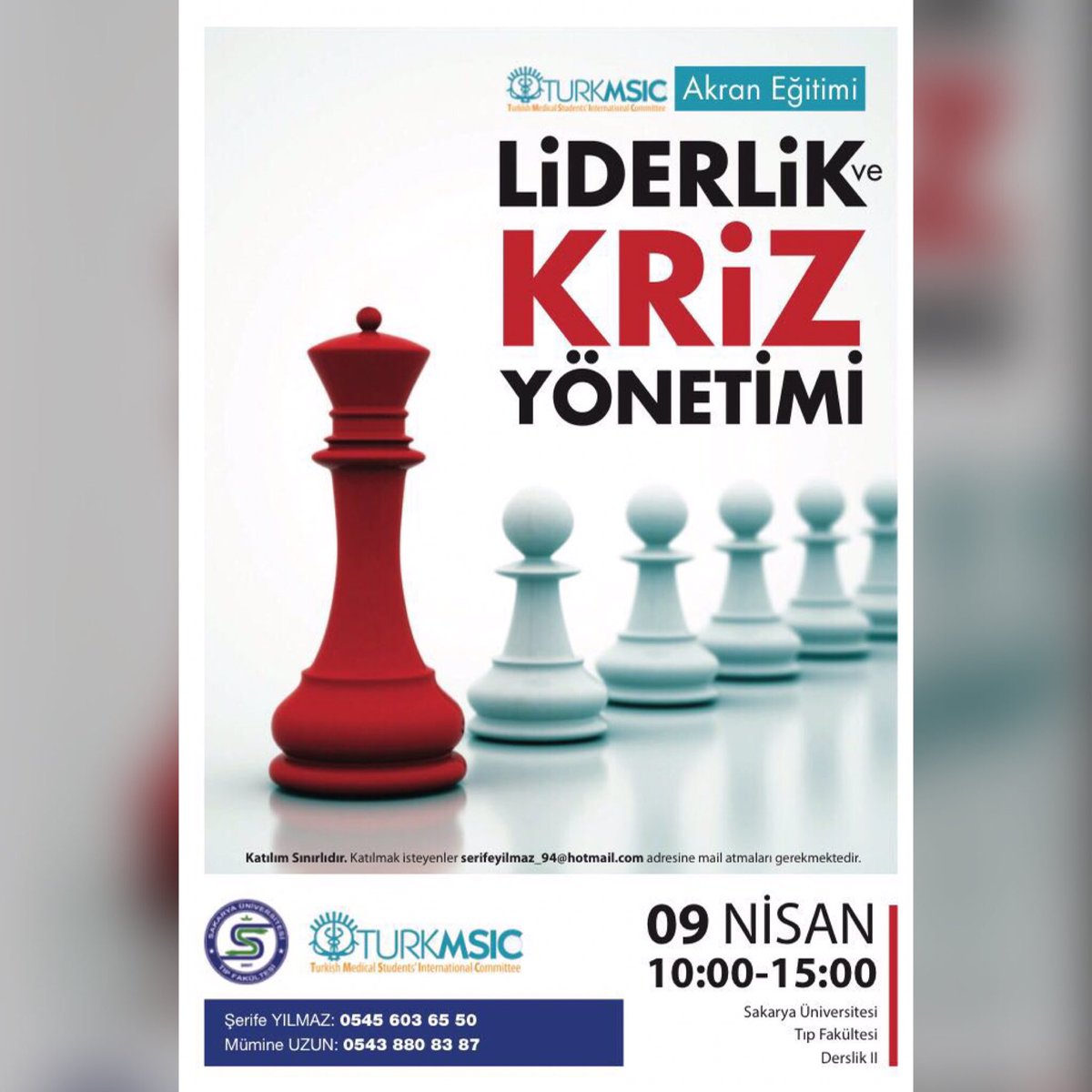 sakaryatob's tweet photo. Okulumuzda gerçekleşecek olan liderlik ve kriz yönetimi eğitimlerine katılımınızı bekleriz😊 https://t.co/jYEygJBIq9
