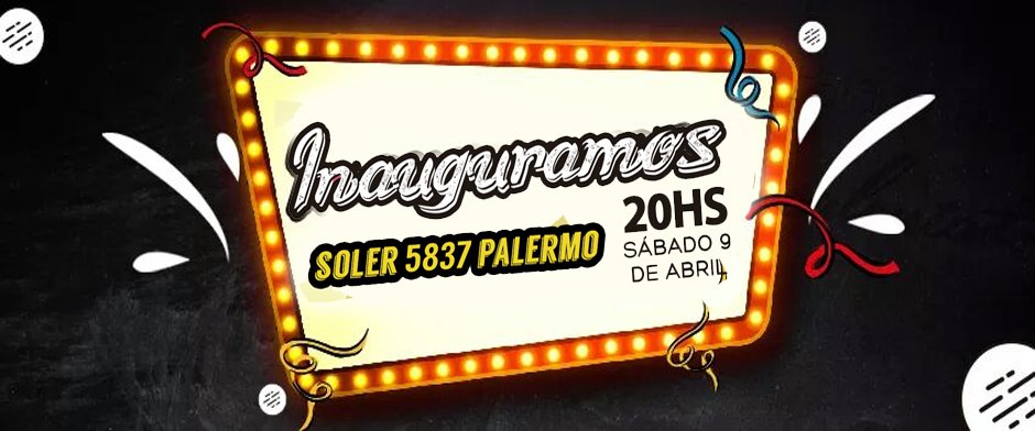 Estamos de Inauguracion, este Sabado 09 de Abril acompañanos a disfrutar de una noche de fiesta y celebracion.
