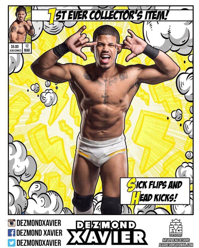 RockstarProWres's tweet photo. Happy #ManCrushMonday ! We love @DezmondXavier & happy that he is back! #headkicks #SickFlips #RSP https://t.co/4X7jFK9kF0