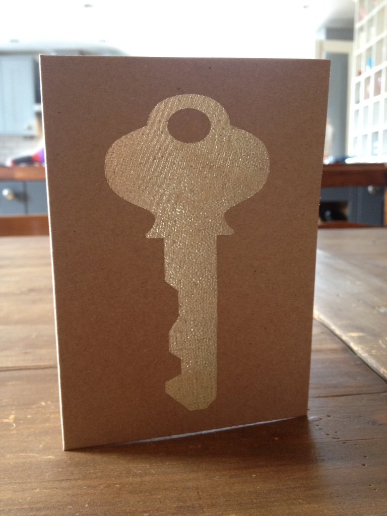 fridayscrafts's tweet photo. Gold fabric key ironed on to brown Kraft card, simple, effective, unique, that's what we are all about. https://t.co/Xsagu1gOPB