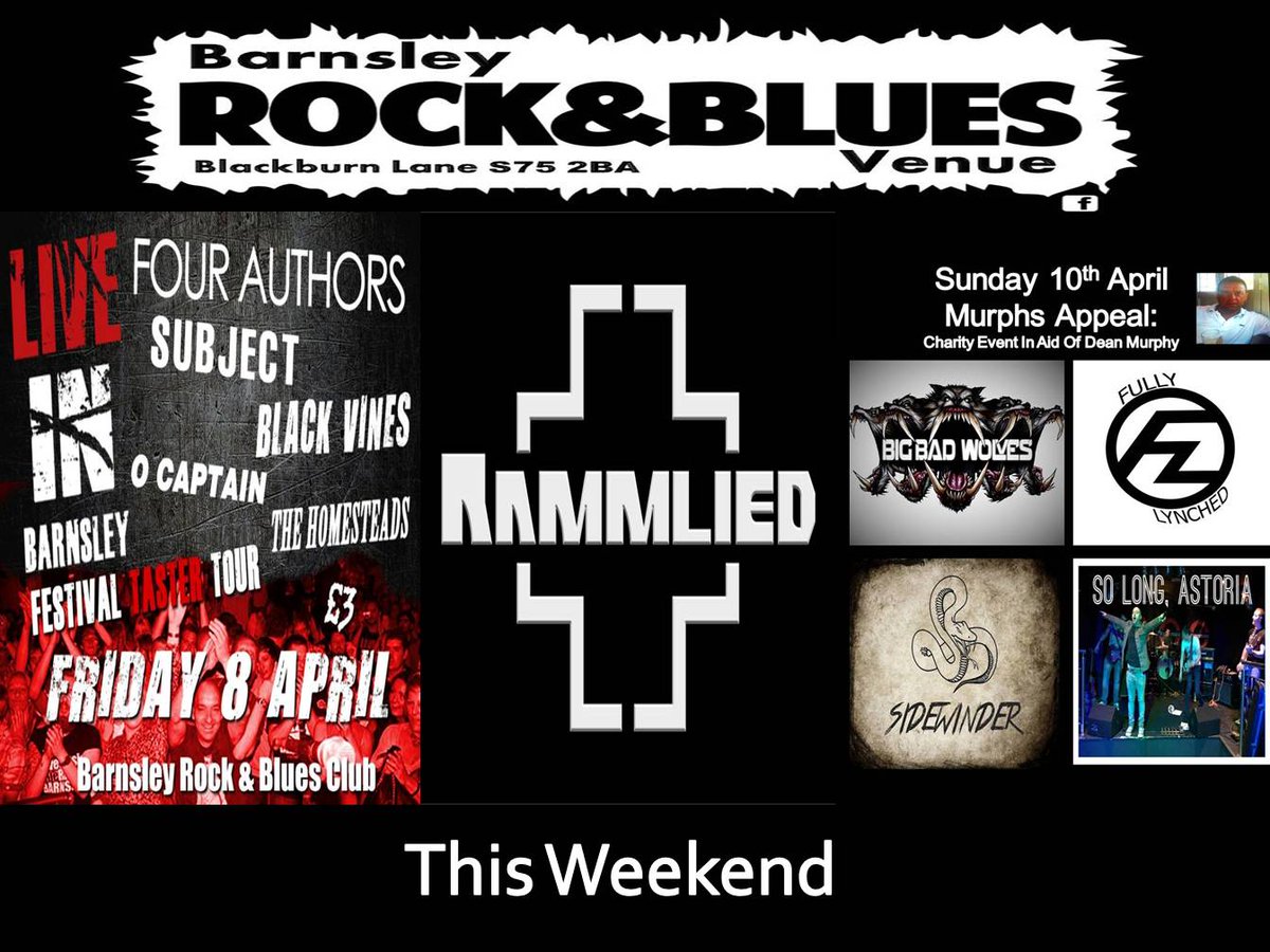 Thats your weekend sorted then !! <a href="/gr8musicvenues/">gr8MusicVenues</a> <a href="/BARNSLEY_LIVE/">barnsleylive.co.uk</a> <a href="/barnsleyxmusic/">Barnsley Loves Music</a> <a href="/LIVEinbarnsley/">LIVEinBarnsley</a>