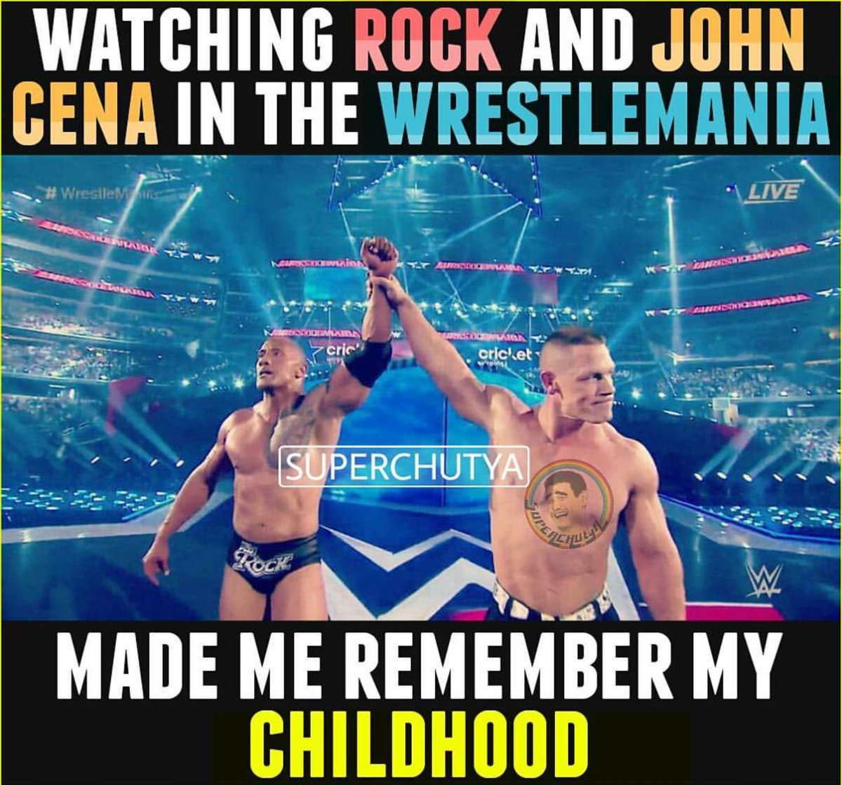 Pooja_Rupalia's tweet photo. #WrestleMania #TheRockIsCooking https://t.co/JoBc8HVfHB