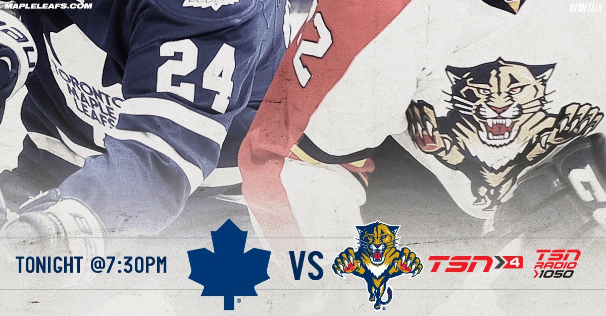 MapleLeafs's tweet photo. It's a @ScotiaHockey Game Day: The Leafs host the Panthers tonight. #TMLtalk 

PREVIEW: https://t.co/a4Vgjvr2CC https://t.co/PTkamyTzEl