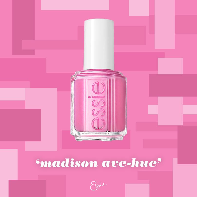 essie's tweet photo. did you catch the reveal of the Color of the Month on 👻: essielovesnaps - 'madison ave-hue'! https://t.co/djDHPOAiSu https://t.co/zmf0rxGP3w