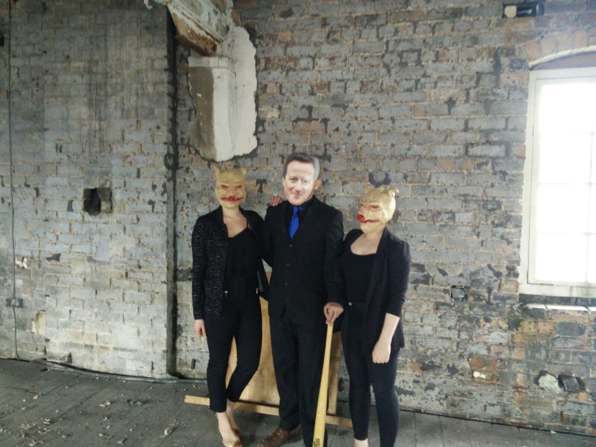 Some behind the scenes at our first video. What on earth is going on here?