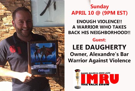 IMRUtalkshow's tweet image. Our guest 4/10 is #takebackoaklawn activist @leewdaugherty Join @DanielBauerUS @johnalazo on imrutalkshow.org