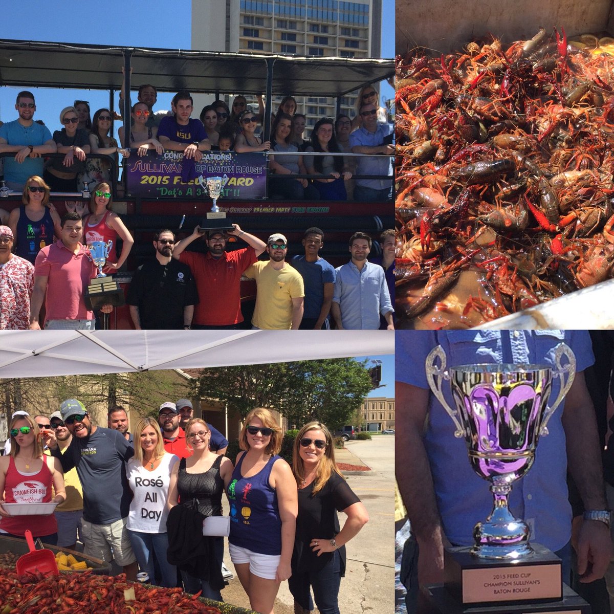 ascopa's tweet photo. #FEED Champions #BatonRouge @SullivansSteak #DoRightandFEEDEveryman #DFRG #crawfishboil https://t.co/JjgL65sXci