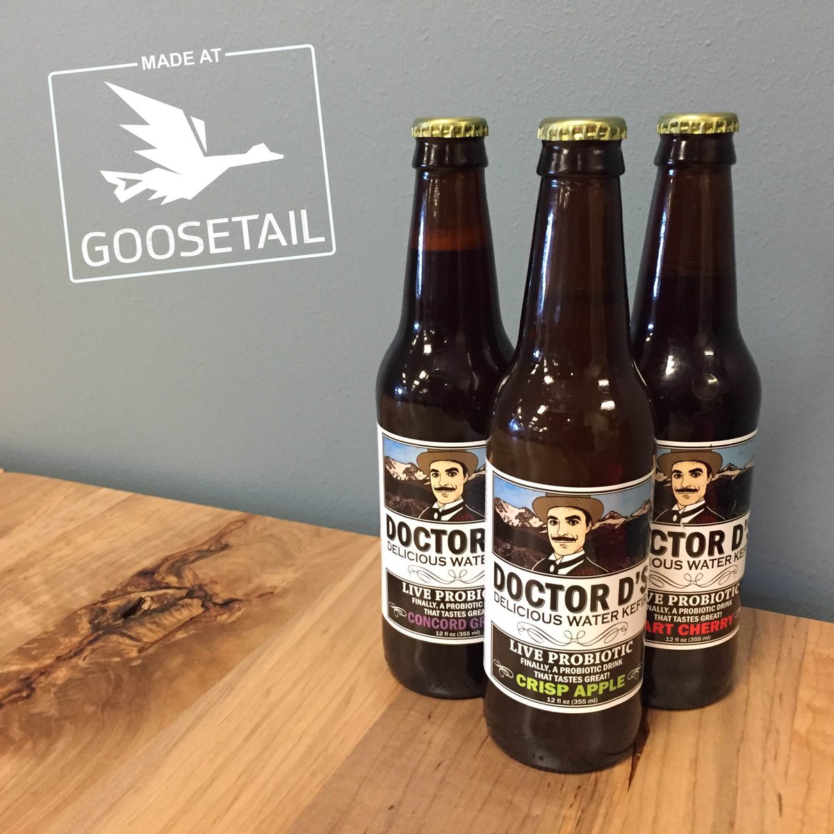 goosetailspaces's tweet photo. A delicious #probiotic drink #madeatgoosetail. Congrats to Dr. D's! Find it at your favorite grocery or coffeeshop. https://t.co/lIKdF8eVDs
