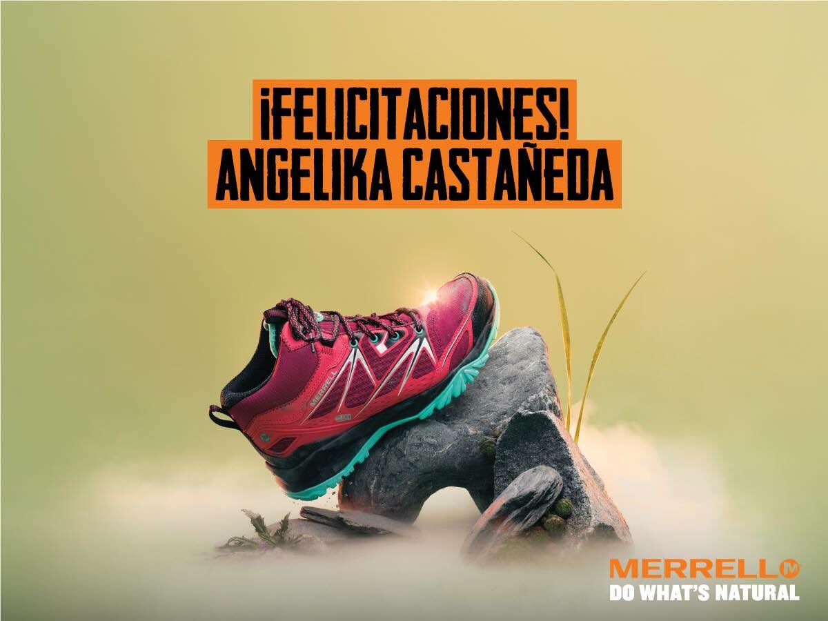 merrellperu's tweet photo. ¡Felicitaciones Angelika Castañeda! Seguirás tus caminos con las Capra Bolt de Merrell. #DoWhatsNatural https://t.co/JY4UZdgMBq