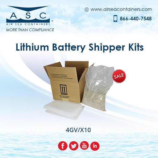 AirSeaContainer's tweet photo. NEW #Lithium #Battery Shippers are Here!
https://t.co/qR7vPBtBV3  
Custom Orders @ 866-440-7548
#Hazmat #Packaging https://t.co/rB5gjcwSH6