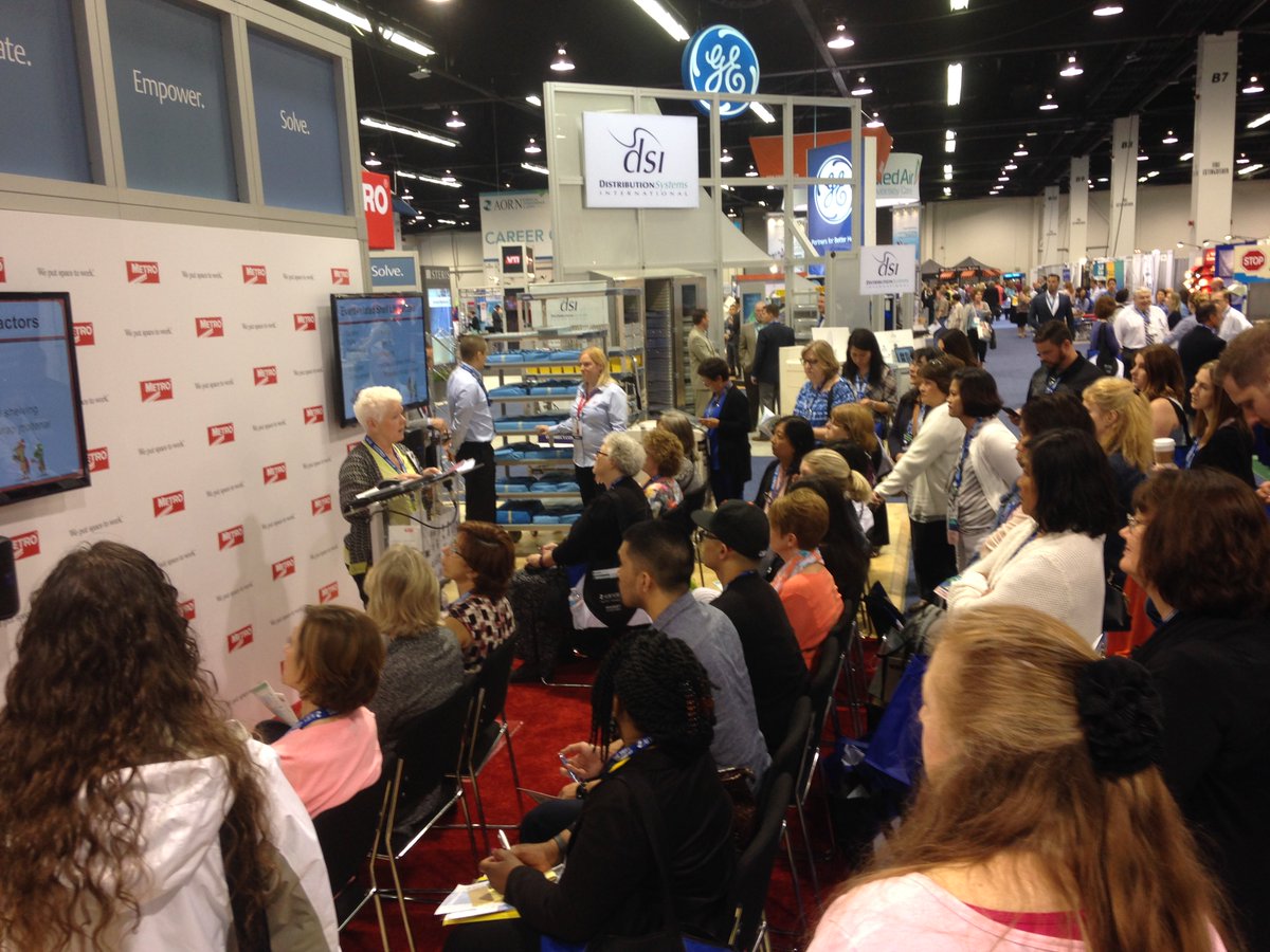 MetroHC's tweet photo. Large crowd drawn to Metro's #AORN2016 booth 1339 to learn about "Proper Storage for Clean and Sterile Environments" https://t.co/TE6u9GLktU
