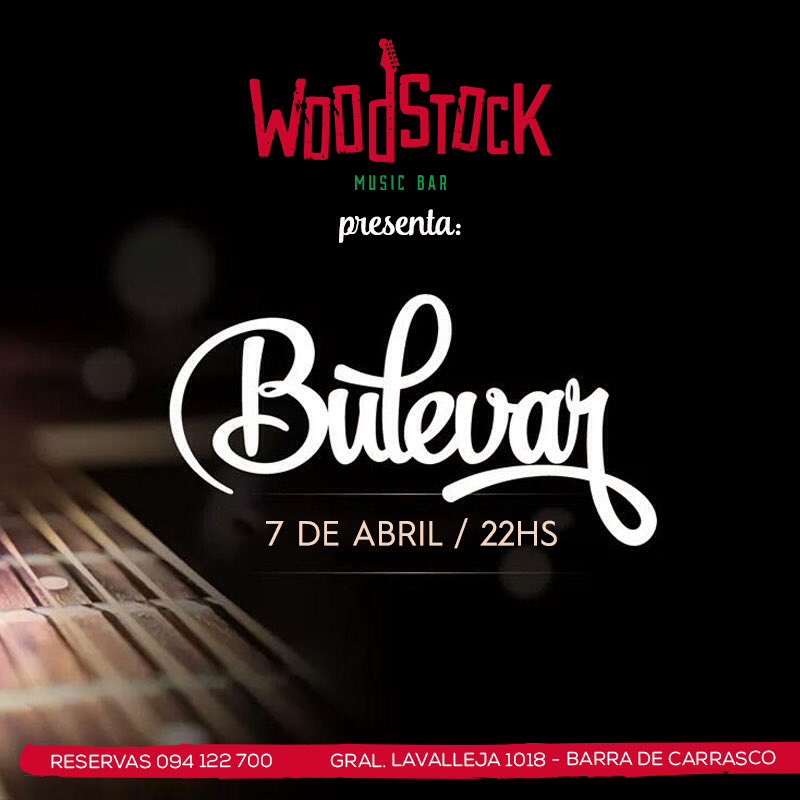 BulevarBand's tweet photo. ¡El jueves explota Woodstock Music Bar! Te esperemos para el lanzamiento de @BulevarBand https://t.co/EQBorB37DS