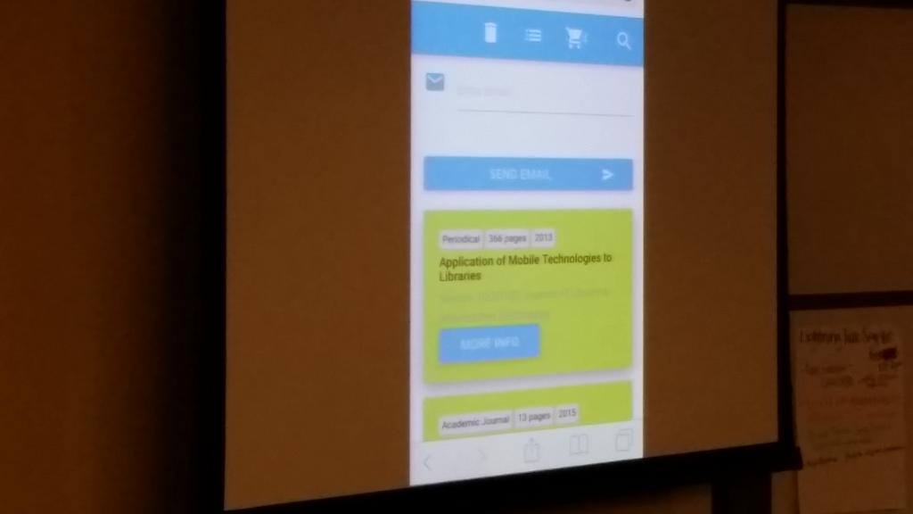 EBSCO's tweet photo. Discovery Service Engineers and EBSCO's User Research team are working on improving the mobile experience. #ERL16 https://t.co/1r8dr7daYY